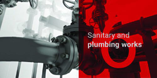 Sanitary and plumbing works